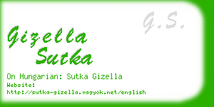 gizella sutka business card